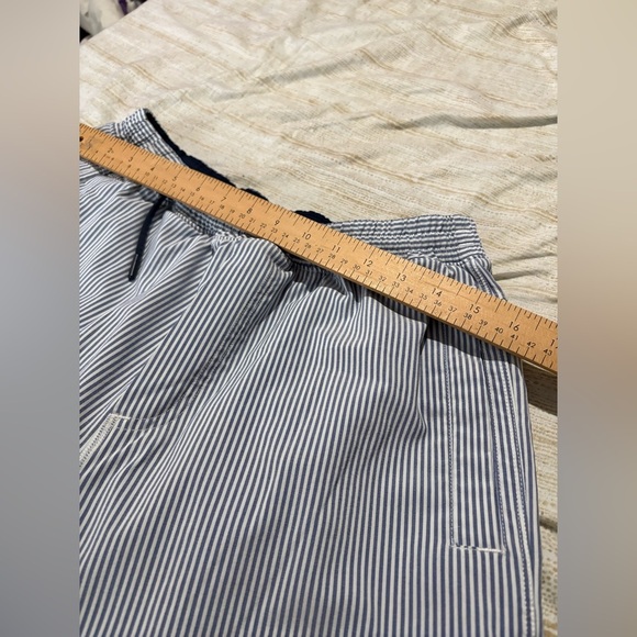 Birddogs men’s shorts Boom Broomstick blue white stripe size large lined - Picture 9 of 12